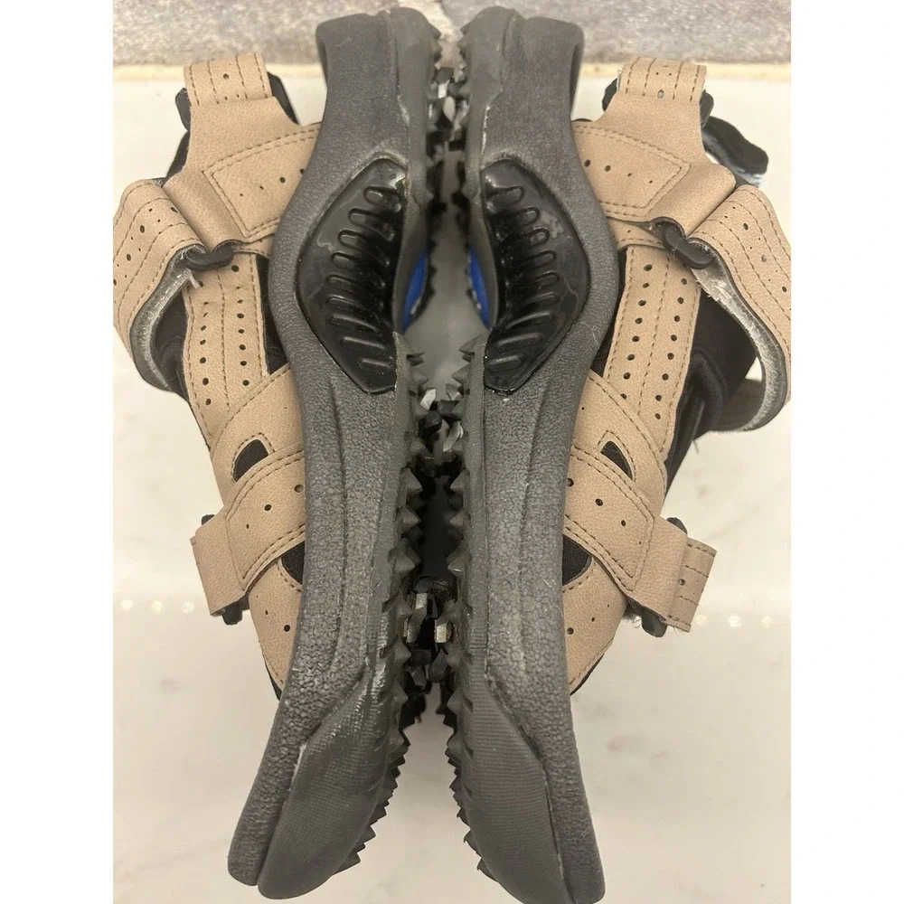 Footjoy FJ Men Size 7 Soft Spike Golf Sandals Taupe Brown